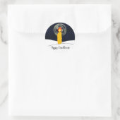 Happy Candlemas Runder Aufkleber (Tasche)