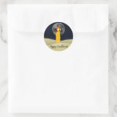 Happy Candlemas Runder Aufkleber (Tasche)
