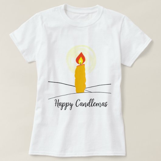 Happy Candlemas T-Shirt (Design vorne)