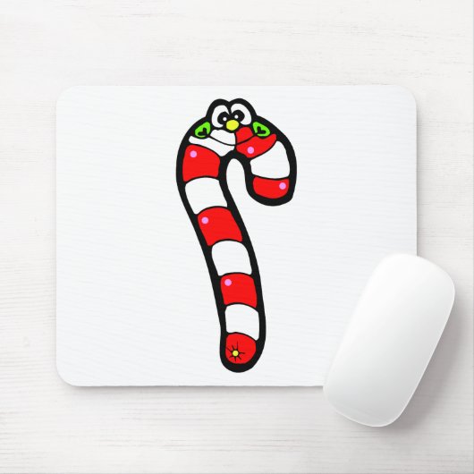 Happy Candy Cane Mousepad (Mit Mouse)