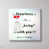 Happy Canvas Print Leinwanddruck (Vorderseite)