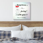 Happy Canvas Print Leinwanddruck (Insitu (Schlafzimmer))