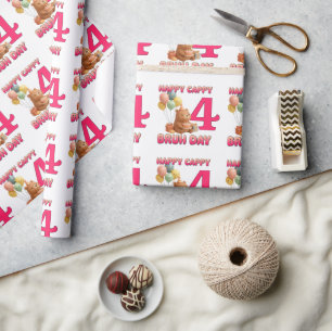 HAPPY CAPPY BRUH DAY Individuelle Kapybar-Verpacku Geschenkpapier