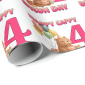 HAPPY CAPPY BRUH DAY Individuelle Kapybar-Verpacku Geschenkpapier (Rolleneckpunkt)