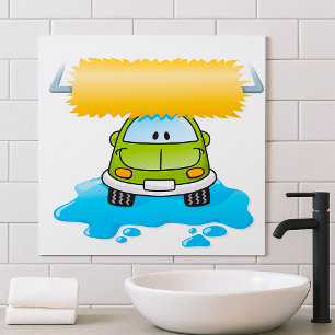 Happy Car Wash Poster