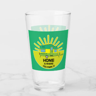Happy Caravaner Caravan Geschenke Wohnwagen Glas