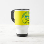 Happy Caravaner | Caravan Geschenke | Wohnwagen | Reisebecher (Vorderseite Links)