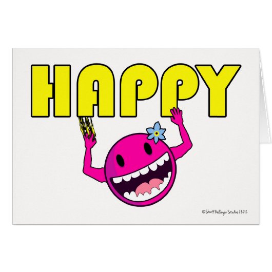 Happy Card, Happy Cartoon (Vorderseite (Horizontal))