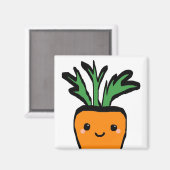 Happy carrot magnet (Vorderseite/Rückseite)