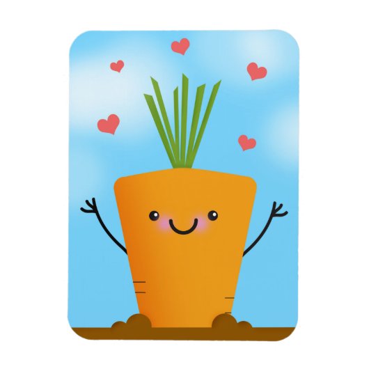 Happy Carrot Magnet (Vertikal)