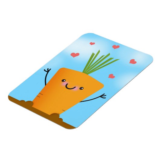 Happy Carrot Magnet (Linke Seite)