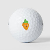 Happy Carrot Top Face 🥕 Golfball (Vorderseite)