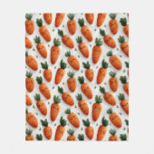 Happy Carrots Fleecedecke (Vorderseite)