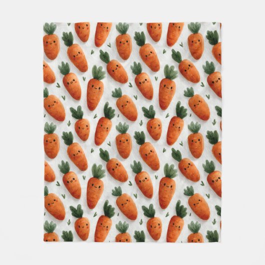 Happy Carrots Fleecedecke (Vorderseite)
