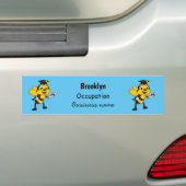 Happy Cartoon bee Abschluss Autoaufkleber (Auf Auto)