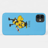 Happy Cartoon bee Abschluss Case-Mate iPhone Hülle (Rückseite (Horizontal))