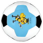 Happy Cartoon bee Abschluss Fußball (Gedreht)
