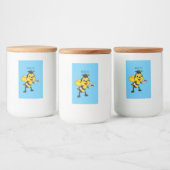 Happy Cartoon bee Abschluss Lebensmitteletikett (Flaschen)