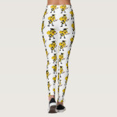 Happy Cartoon bee Abschluss Leggings (Rückseite)