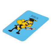 Happy Cartoon bee Abschluss Magnet (Linke Seite)