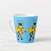 Happy Cartoon bee Abschluss Milchtasse (Linke Ecke)