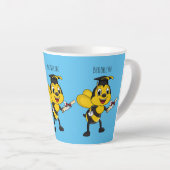 Happy Cartoon bee Abschluss Milchtasse (Rechte Ecke)