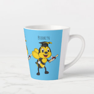Happy Cartoon bee Abschluss Milchtasse
