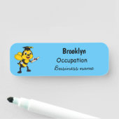 Happy Cartoon bee Abschluss Namensschild (Beispiel)
