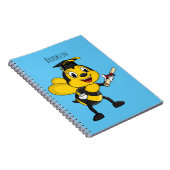 Happy Cartoon bee Abschluss Notizblock (Rechte Seite)