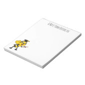Happy Cartoon bee Abschluss Notizblock (Rotiert)