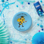 Happy Cartoon bee Abschluss Pappteller (Party)
