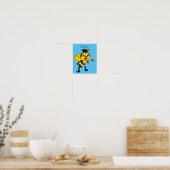 Happy Cartoon bee Abschluss Poster (Küche)