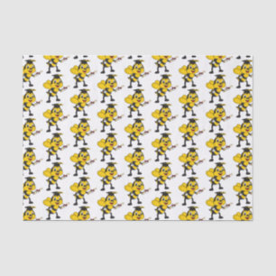 Happy Cartoon bee Abschluss Seidenpapier
