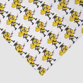 Happy Cartoon bee Abschluss Seidenpapier (Ausschnitt)