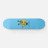Happy Cartoon bee Abschluss Skateboard (Horizontal)