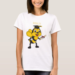 Happy Cartoon bee Abschluss T-Shirt