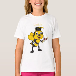 Happy Cartoon bee Abschluss T-Shirt
