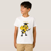 Happy Cartoon bee Abschluss T-Shirt (Vorne ganz)