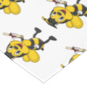 Happy Cartoon bee Abschluss Tischdecke (Schrägansicht)