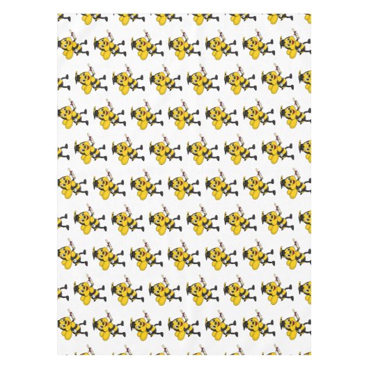 Happy Cartoon bee Abschluss Tischdecke (Vorderseite)