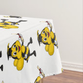 Happy Cartoon bee Abschluss Tischdecke (Beispiel)