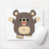 Happy Cartoon Black Bar Mousepad (Mit Mouse)