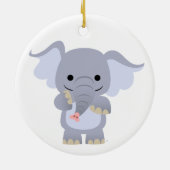 Happy Cartoon Elephant Ornament (Hinten)