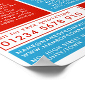 Happy Cartoon Klempner, Klempner, Klempnerwerbung Poster (Ecke)