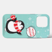 Happy Cartoon Penguin Case-Mate iPhone Hülle (Rückseite (Horizontal))
