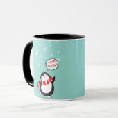 Happy Cartoon Penguin Tasse (Vorderseite Links)