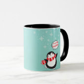 Happy Cartoon Penguin Tasse (VorderseiteRechts)