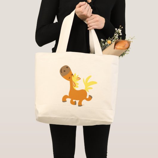 Happy Cartoon Pony Bag Jumbo Stoffbeutel (Vorderseite (Produkt))