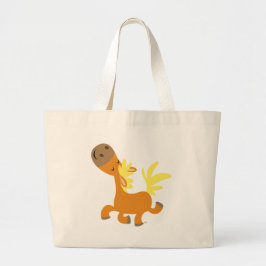 Happy Cartoon Pony Bag Jumbo Stoffbeutel