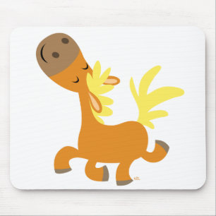 Happy Cartoon Pony T - Shirt Mousepad